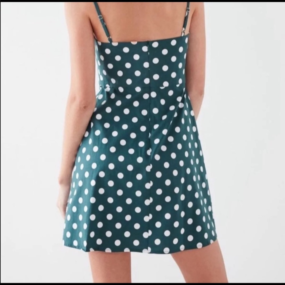 Urban Outfitters Green Polka Dot Dress - Picture 2 of 6